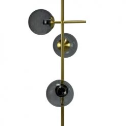 Dyberg Larsen Lampadaires Lampadaire En Verre Fumé Et Laiton, H 160 Cm D 34 Cm -Lampadaires || Lustres || Guirlandes et décorations lumineuses Soldes lampadaire en verre fume et laiton h 160 cm d 34 cm 2