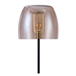 Rendez Vous Déco Lampadaires Lampadaire En Verre Fumé, Marbre Et Métal Noir -Lampadaires || Lustres || Guirlandes et décorations lumineuses Soldes lampadaire en verre fume marbre et metal noir 4