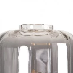 QAZQA Lampadaires Lampadaire En Verre Noir -Lampadaires || Lustres || Guirlandes et décorations lumineuses Soldes lampadaire en verre noir 3