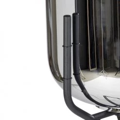 QAZQA Lampadaires Lampadaire En Verre Noir -Lampadaires || Lustres || Guirlandes et décorations lumineuses Soldes lampadaire en verre noir 9