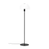 Dyberg Larsen Lampadaires Lampadaire En Verre Opale Et Métal Noir, H 135,5 Cm D 36 Cm -Lampadaires || Lustres || Guirlandes et décorations lumineuses Soldes lampadaire en verre opale et metal noir h 135 5 cm d 36 cm