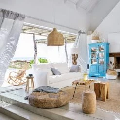 Maisons Du Monde Lampadaires Lampadaire En Vigne Et Abat-jour En Coton Crème H164 -Lampadaires || Lustres || Guirlandes et décorations lumineuses Soldes lampadaire en vigne et abat jour en coton creme h164 1000 11 15 130231 2