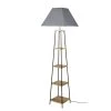 Maisons Du Monde Lampadaires Lampadaire étagère En Jujubier Et Abat-jour Gris H172 -Lampadaires || Lustres || Guirlandes et décorations lumineuses Soldes lampadaire etagere en jujubier et abat jour gris h172 1000 16 8 203778 1