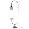 Maisons Du Monde Lampadaires Lampadaire étagère En Verre Fumé Et Métal Noir H190 -Lampadaires || Lustres || Guirlandes et décorations lumineuses Soldes lampadaire etagere en verre fume et metal noir h190 1000 5 6 202628 1