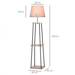 Homcom Lampadaires Lampadaire étagères 10 Homcom Lampadaires Lampadaire étagères -Lampadaires || Lustres || Guirlandes et décorations lumineuses Soldes lampadaire etageres 7