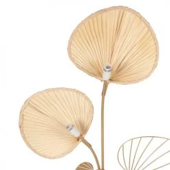 Maisons Du Monde Lampadaires Lampadaire Ginkgo En Métal Doré Et Bambou H145 -Lampadaires || Lustres || Guirlandes et décorations lumineuses Soldes lampadaire ginkgo en metal dore et bambou h145 1000 5 16 204770 4