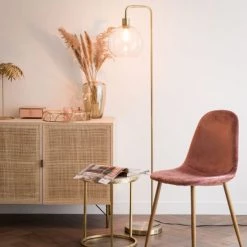 Maisons Du Monde Lampadaires Lampadaire Globe En Verre Et Métal Doré H155 -Lampadaires || Lustres || Guirlandes et décorations lumineuses Soldes lampadaire globe en verre et metal dore h155 1000 4 23 201046 2