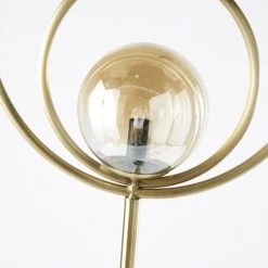 Maisons Du Monde Lampadaires Lampadaire Globe En Verre Teinté Ambré Et Métal Doré H162 -Lampadaires || Lustres || Guirlandes et décorations lumineuses Soldes lampadaire globe en verre teinte ambre et metal dore h162 1000 2 27 202608 2