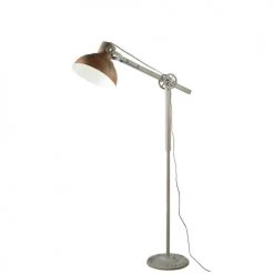 Maisons Du Monde Lampadaires Lampadaire Indus Articulé En Métal Gris Et Effet Rouille H136 -Lampadaires || Lustres || Guirlandes et décorations lumineuses Soldes lampadaire indus articule en metal gris et effet rouille h136 1000 5 11 190456 2