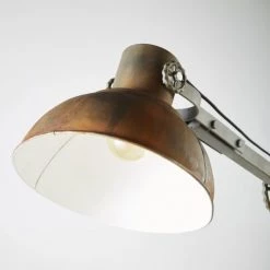 Maisons Du Monde Lampadaires Lampadaire Indus Articulé En Métal Gris Et Effet Rouille H136 -Lampadaires || Lustres || Guirlandes et décorations lumineuses Soldes lampadaire indus articule en metal gris et effet rouille h136 1000 5 11 190456 4