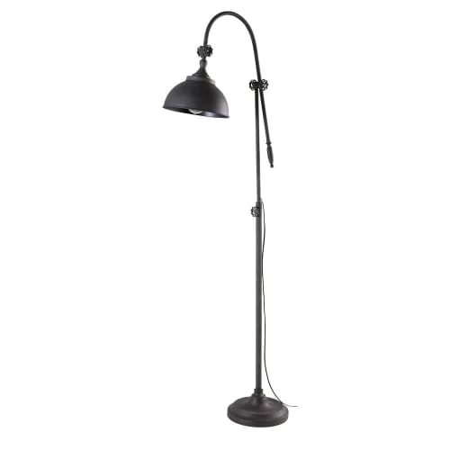 Maisons Du Monde Lampadaires Lampadaire Indus En Métal Noir H168 4 Maisons Du Monde Lampadaires Lampadaire Indus En Métal Noir H168 – Image 2