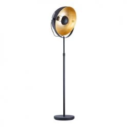Lampea Lampadaires Lampadaire Industriel En Métal Noir 152 Cm