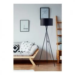 Lampea Lampadaires Lampadaire Industriel En Noir 140 Cm -Lampadaires || Lustres || Guirlandes et décorations lumineuses Soldes lampadaire industriel en noir 140 cm 2