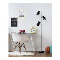 Lampea Lampadaires Lampadaire Industriel En Noir 166 Cm -Lampadaires || Lustres || Guirlandes et décorations lumineuses Soldes lampadaire industriel en noir 166 cm 3