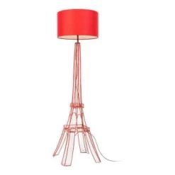 Lampea Lampadaires Lampadaire Industriel En Rouge 139 Cm -Lampadaires || Lustres || Guirlandes et décorations lumineuses Soldes lampadaire industriel en rouge 139 cm 3