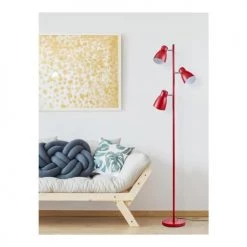 Lampea Lampadaires Lampadaire Industriel En Rouge 166 Cm -Lampadaires || Lustres || Guirlandes et décorations lumineuses Soldes lampadaire industriel en rouge 166 cm 4