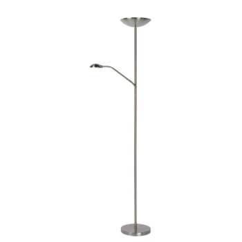 Lucide Lampadaires Lampadaire LED Avec Liseuse Métal Argent H180cm 6 Lucide Lampadaires Lampadaire LED Avec Liseuse Métal Argent H180cm – Image 4