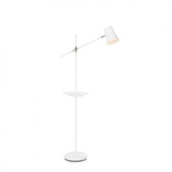 Markslöjd Lampadaires Lampadaire Liseuse Avec Tablette Et Port USB Blanc H144cm