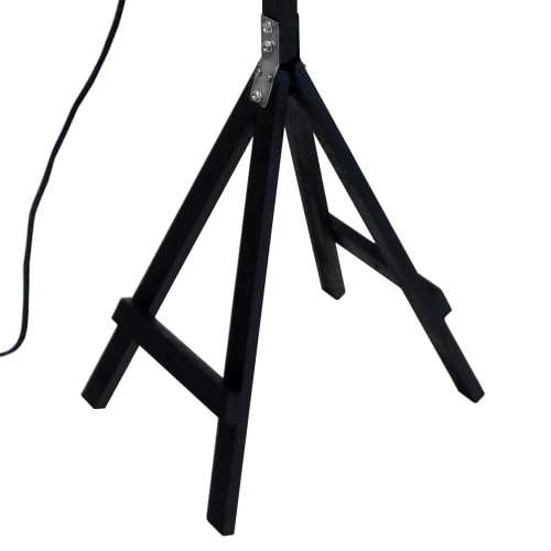 Tosel Lampadaires Lampadaire Liseuse Bois Noir 6 Tosel Lampadaires Lampadaire Liseuse Bois Noir – Image 4