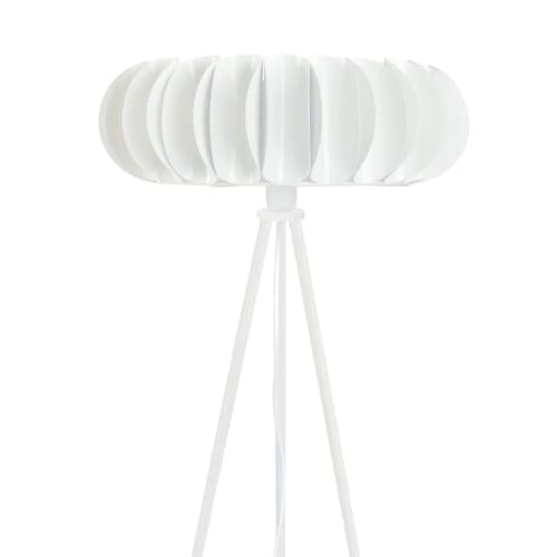 Tosel Lampadaires Lampadaire Métal Blanc D'ivoire 6 Tosel Lampadaires Lampadaire Métal Blanc D'ivoire – Image 4