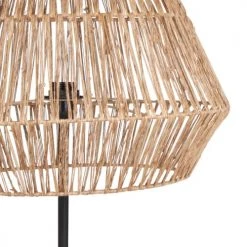 Maisons Du Monde Lampadaires Lampadaire Métal Noir Et Abat-jour En Jute Tressé H170 -Lampadaires || Lustres || Guirlandes et décorations lumineuses Soldes lampadaire metal noir et abat jour en jute tresse h170 1000 10 0 217423 2