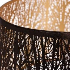 Woood Lampadaires Lampadaire Métal Noir Et Doré Lampe Sur Pied -Lampadaires || Lustres || Guirlandes et décorations lumineuses Soldes lampadaire metal noir et dore lampe sur pied 3