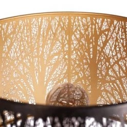 Woood Lampadaires Lampadaire Métal Noir Et Doré Lampe Sur Pied -Lampadaires || Lustres || Guirlandes et décorations lumineuses Soldes lampadaire metal noir et dore lampe sur pied 4