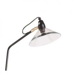 Zago Lampadaires Lampadaire Métal Noir Et Verre -Lampadaires || Lustres || Guirlandes et décorations lumineuses Soldes lampadaire metal noir et verre 4