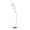 Lampea Lampadaires Lampadaire Moderne En Métal Argent 170 Cm
