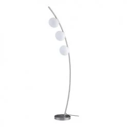 Lampea Lampadaires Lampadaire Moderne En Métal Argent 170 Cm