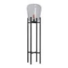 Deladeco Lampadaires Lampadaire Moderne En Métal Noir 130 Cm -Lampadaires || Lustres || Guirlandes et décorations lumineuses Soldes lampadaire moderne en metal noir 130 cm