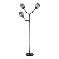 Deladeco Lampadaires Lampadaire Moderne En Métal Noir 165 Cm -Lampadaires || Lustres || Guirlandes et décorations lumineuses Soldes lampadaire moderne en metal noir 165 cm 1
