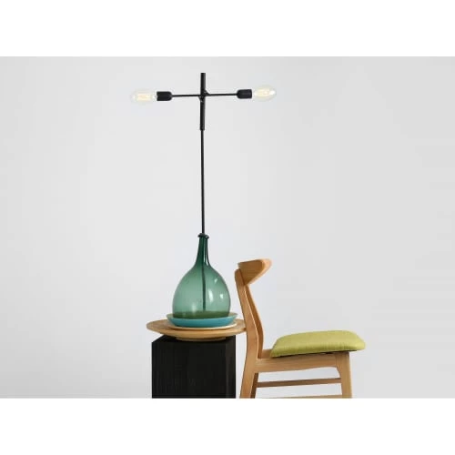 Custom Form Lampadaires Lampadaire Noir 2 Lumières 8 Custom Form Lampadaires Lampadaire Noir 2 Lumières – Image 6