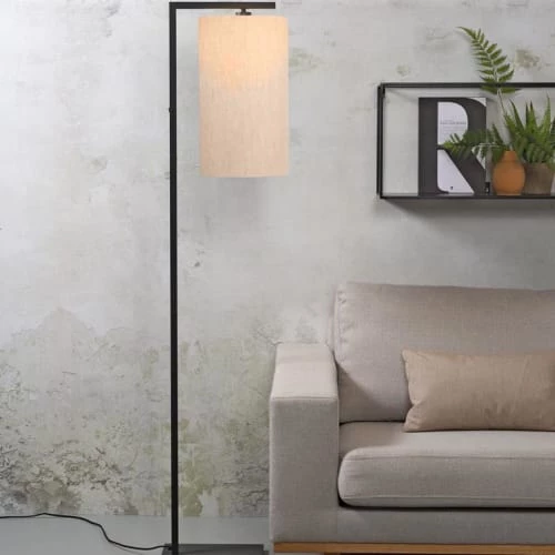 It's About Romi Lampadaires Lampadaire Noir Avec Abat-jour H160cm 4 It's About Romi Lampadaires Lampadaire Noir Avec Abat-jour H160cm – Image 2