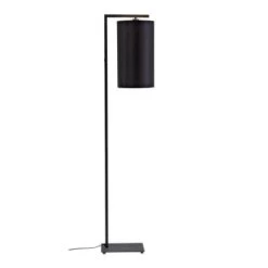 It's About Romi Lampadaires Lampadaire Noir Avec Abat-jour Taupe H160cm -Lampadaires || Lustres || Guirlandes et décorations lumineuses Soldes lampadaire noir avec abat jour h160cm 6