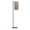 It's About Romi Lampadaires Lampadaire Noir Avec Abat-jour Taupe H160cm