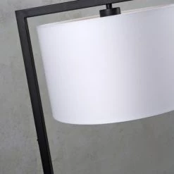 It's About Romi Lampadaires Lampadaire Noir Et Abat-jour Blanc H160cm -Lampadaires || Lustres || Guirlandes et décorations lumineuses Soldes lampadaire noir et abat jour blanc h160cm 3
