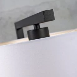 It's About Romi Lampadaires Lampadaire Noir Et Abat-jour H160cm -Lampadaires || Lustres || Guirlandes et décorations lumineuses Soldes lampadaire noir et abat jour h160cm 2