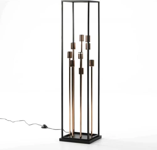 Thai Natura Lampadaires Lampadaire Noir H129 3 Thai Natura Lampadaires Lampadaire Noir H129