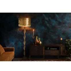 Dutchbone Lampadaires Lampadaire Palmier En Métal Or -Lampadaires || Lustres || Guirlandes et décorations lumineuses Soldes lampadaire palmier en metal or 2