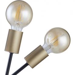 ATHM DESIGN Lampadaires Lampadaire Pied Métal Noir -Lampadaires || Lustres || Guirlandes et décorations lumineuses Soldes lampadaire pied metal noir 4