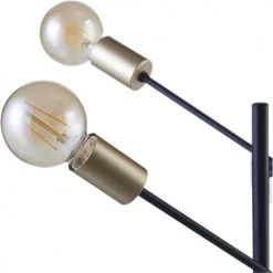 ATHM DESIGN Lampadaires Lampadaire Pied Métal Blanc -Lampadaires || Lustres || Guirlandes et décorations lumineuses Soldes lampadaire pied metal noir 5