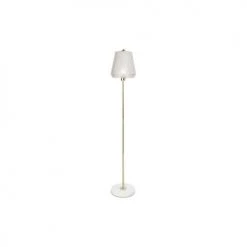 Wadiga Lampadaires Lampadaire Rétro En Métal Doré Et Abat-jour En Verre Embossé -Lampadaires || Lustres || Guirlandes et décorations lumineuses Soldes lampadaire retro en metal dore et abat jour en verre embosse 3