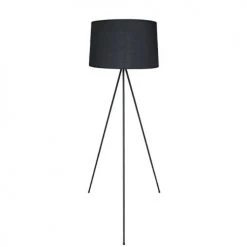 LUMISKY Lampadaires Lampadaire Salon Métal Noir H140CM