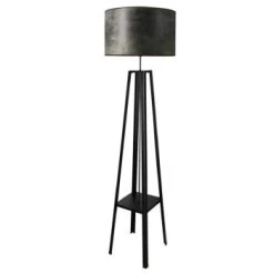 Metropolight Lampadaires Lampadaire Simili Cuir/métal H170,5cm -Lampadaires || Lustres || Guirlandes et décorations lumineuses Soldes lampadaire simili cuir metal h170 5cm 2