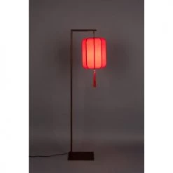 Dutchbone Lampadaires Lampadaire Style Lanterne Japonaise Rouge -Lampadaires || Lustres || Guirlandes et décorations lumineuses Soldes lampadaire style lanterne japonaise rouge 2