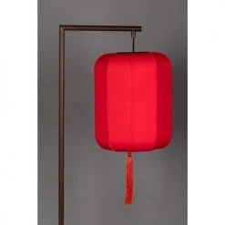 Dutchbone Lampadaires Lampadaire Style Lanterne Japonaise Rouge -Lampadaires || Lustres || Guirlandes et décorations lumineuses Soldes lampadaire style lanterne japonaise rouge 3