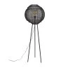 Dutchbone Lampadaires Lampadaire Trépied Avec Abat-jour En Métal Noir -Lampadaires || Lustres || Guirlandes et décorations lumineuses Soldes lampadaire trepied avec abat jour en metal noir