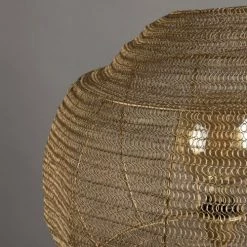 Dutchbone Lampadaires Lampadaire Trépied Avec Abat-jour En Métal Or -Lampadaires || Lustres || Guirlandes et décorations lumineuses Soldes lampadaire trepied avec abat jour en metal or 4