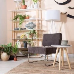 Zuiver Lampadaires Lampadaire Trépied Blanc -Lampadaires || Lustres || Guirlandes et décorations lumineuses Soldes lampadaire trepied blanc 3